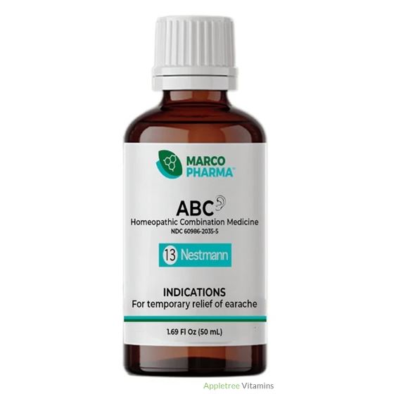 Marco Pharma ABC Homeopathic Liquid for Earache - 1.69oz/50mL