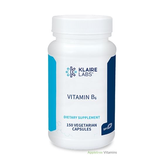 Klaire Labs Vitamin B6 - 150 Vegetarian Capsules