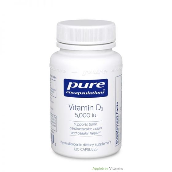 Pure Encapsulation Vitamin D3 125 mcg (5,000 IU) 6