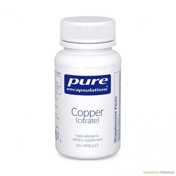 Pure Encapsulation Copper (citrate) 60c