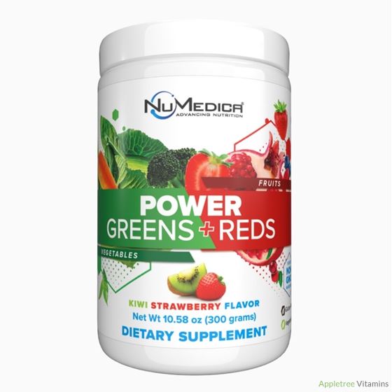 Numedica Power Greens + Reds Kiwi Strawberry - 30 Svgs (300g)