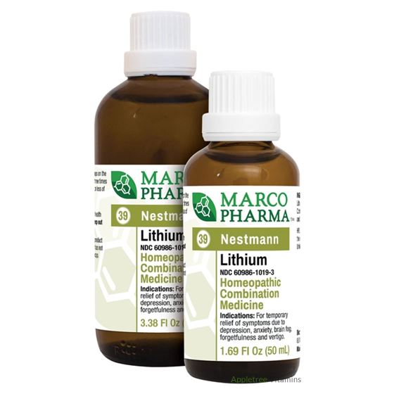 Marco Pharma Lithium Homeopathic Liquid (large) 3.38oz/100ml