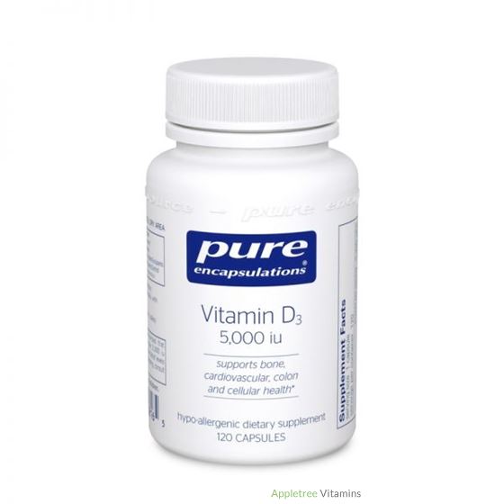 Pure Encapsulation Vitamin D3 125 mcg (5,000 IU) 2