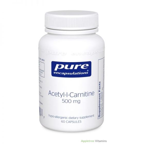 Pure Encapsulation Acetyl-l-Carnitine 500 mg 60c