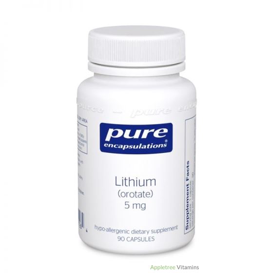 Pure Encapsulation Lithium (orotate) 5 mg 90c
