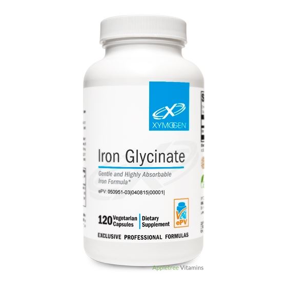 Xymogen Iron Glycinate 120 Capsules