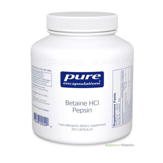 Pure Encapsulation Betaine HCl Pepsin 250c