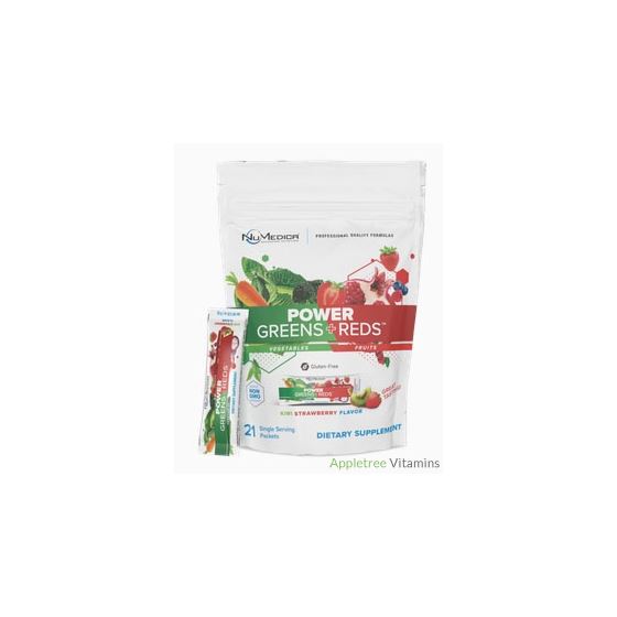 Numedica Power Greens + Reds™ Kiwi Strawberry - Single Serving Packets